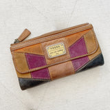 FOSSIL Leather Suede Wallet