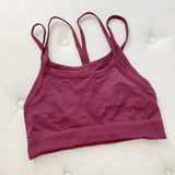 Fabletics Burgundy wireless non-padded Sports Bra Medium