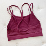 Fabletics Burgundy wireless non-padded Sports Bra Medium