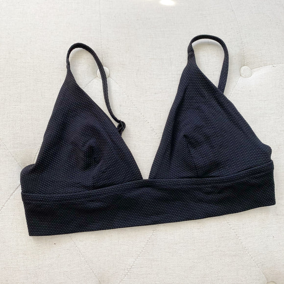 Aerie Black Triangle Bikini Top Large