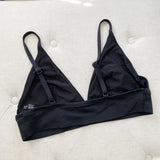 Aerie Black Triangle Bikini Top Large