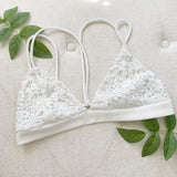 Pacsun Full Tilt Crochet Lace White Bralette Small