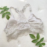 Aerie Lace Cream Padded Bralette Large
