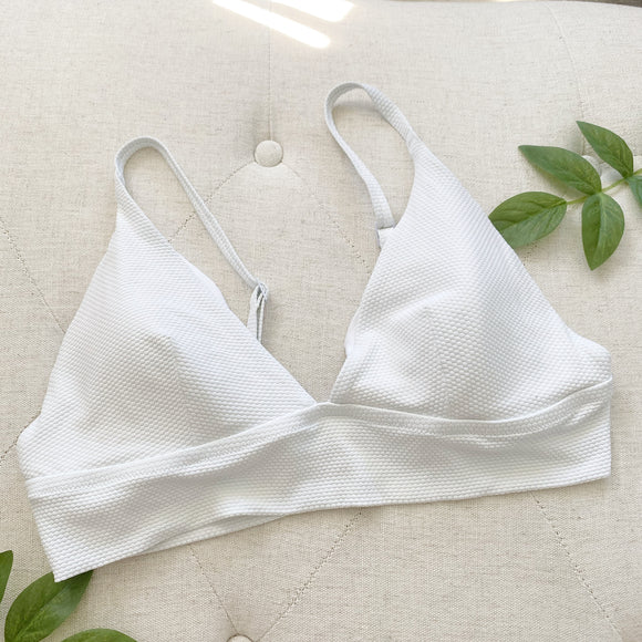 Aerie by American Eagle white Triangle Bikini Top Large