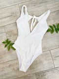 SHEIN one-piece white Swimsuit Large