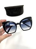 Tom Ford Sunglasses Samantha-02 Cat Eye 01W Black
