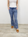 REWASH the Label Linen Navy Palazzo Pants Small