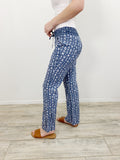 REWASH the Label Linen Navy Palazzo Pants Small
