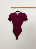 Forever 21 Merlot Bodysuit Small