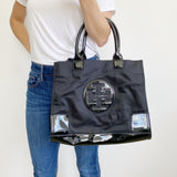 Tory Burch Ella Black Nylon Tote Bag