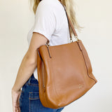 Kate Spade Leather Brown Beautiful shoulder Tote