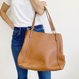 Kate Spade Leather Brown Beautiful shoulder Tote