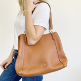 Kate Spade Leather Brown Beautiful shoulder Tote
