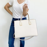 H&M Cream Large Divider Tote Bag