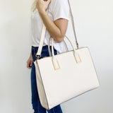 H&M Cream Large Divider Tote Bag