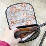 Hobo Little Black Leather Crossbody