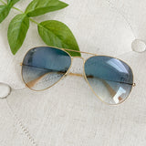 Ray Ban Large Gold Aviator Sunglasses