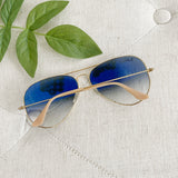 Ray Ban Large Gold Aviator Sunglasses