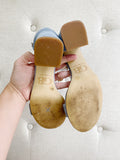 Gianni Bini light blue Velvet Nubuck Heels 6.5