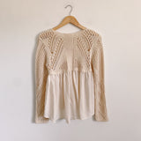 FREE THE ROSES Knit Sweater Small