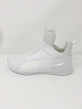 PUMA Fierce Satin Hightop Sneakers Pearl White 8