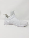 PUMA Fierce Satin Hightop Sneakers Pearl White 8