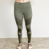 Alo Yoga Olive Green Mesh Cutout Leggings Small