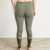 Alo Yoga Olive Green Mesh Cutout Leggings Small