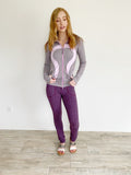 Lululemon Plum Skinny Will Textured Pant Size 6/8