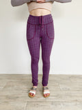 Lululemon Plum Skinny Will Textured Pant Size 6/8