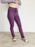 Lululemon Plum Skinny Will Textured Pant Size 6/8