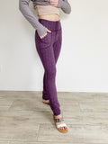 Lululemon Plum Skinny Will Textured Pant Size 6/8