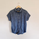 Beach Lunch Lounge Collection Chambray Button Up Medium