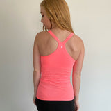 Lululemon Peach Tank Top with built in Bra Size 4