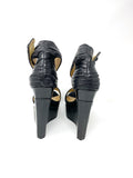 L.A.M.B. Gwen Stefani Platform Leather Wedges 8