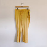 Jules & Leopold Yellow Slim Trouser Pants New Large