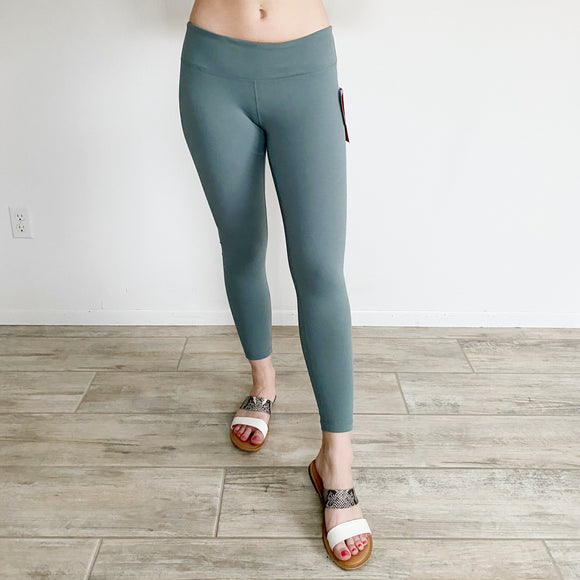 Zella Olive Green Balsam Leggings NWT Small