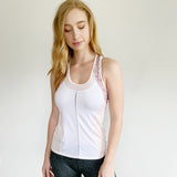 Lucky In Love Active Racerback Blush Snakeskin Tank Top