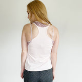 Lucky In Love Active Racerback Blush Snakeskin Tank Top