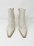 TIBI Leather Ivory Boots New 38