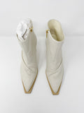 TIBI Leather Ivory Boots New 38