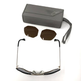 Cazal Aviator Sunglasses 905 Black Gold