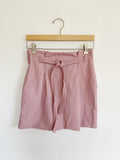 FREE PEOPLE Payton Paperbag Leather Mini Skirt NWT 8