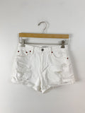 Abercrombie & Fitch White Denim Shorts 26 / 2