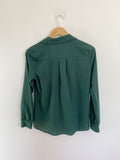 MINE Hunter Green Button down Top Medium