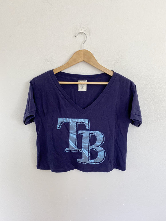 PINK by Victoria's Secret Tampa Bay Rays Crop Tee XS