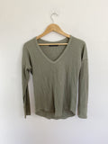 Abercrombie & Fitch Henley Olive Love Sleeve Small