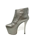 Giuseppe Zanotti Extreme Platform Booties 38 Metallic