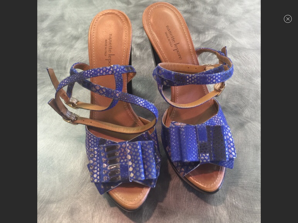 Nanette Lepore Blue Heels