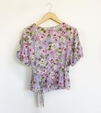 Floral Wrap Blouse NWT Large by One Clothing